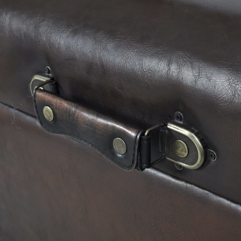 Storage bench set, brown, 3 pcs.