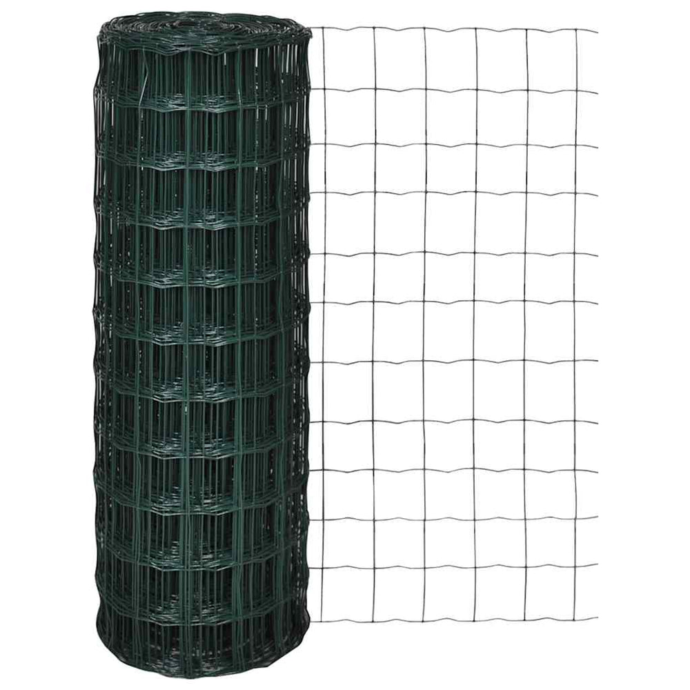 Euro fence kit, green, 10x1m, steel