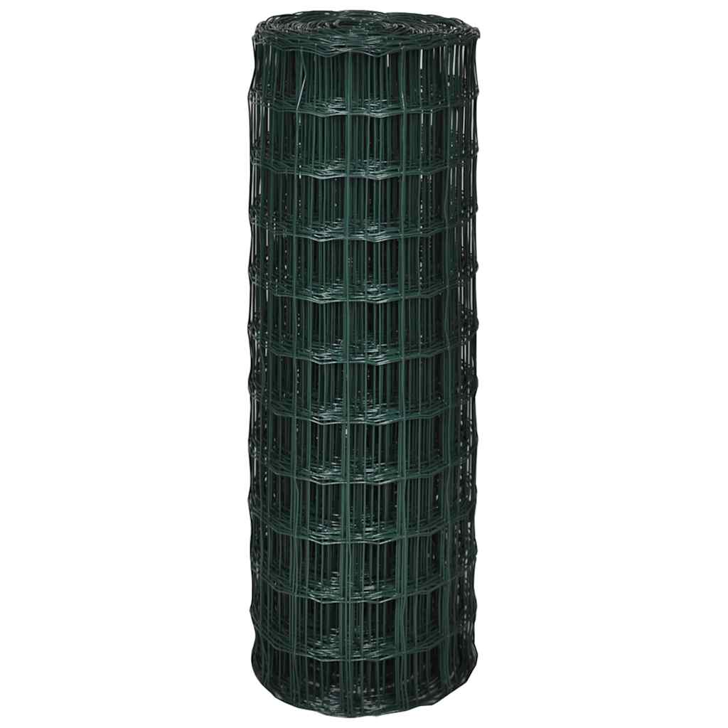 Euro tvoros komplektas, žalias, 25x1m, plienas