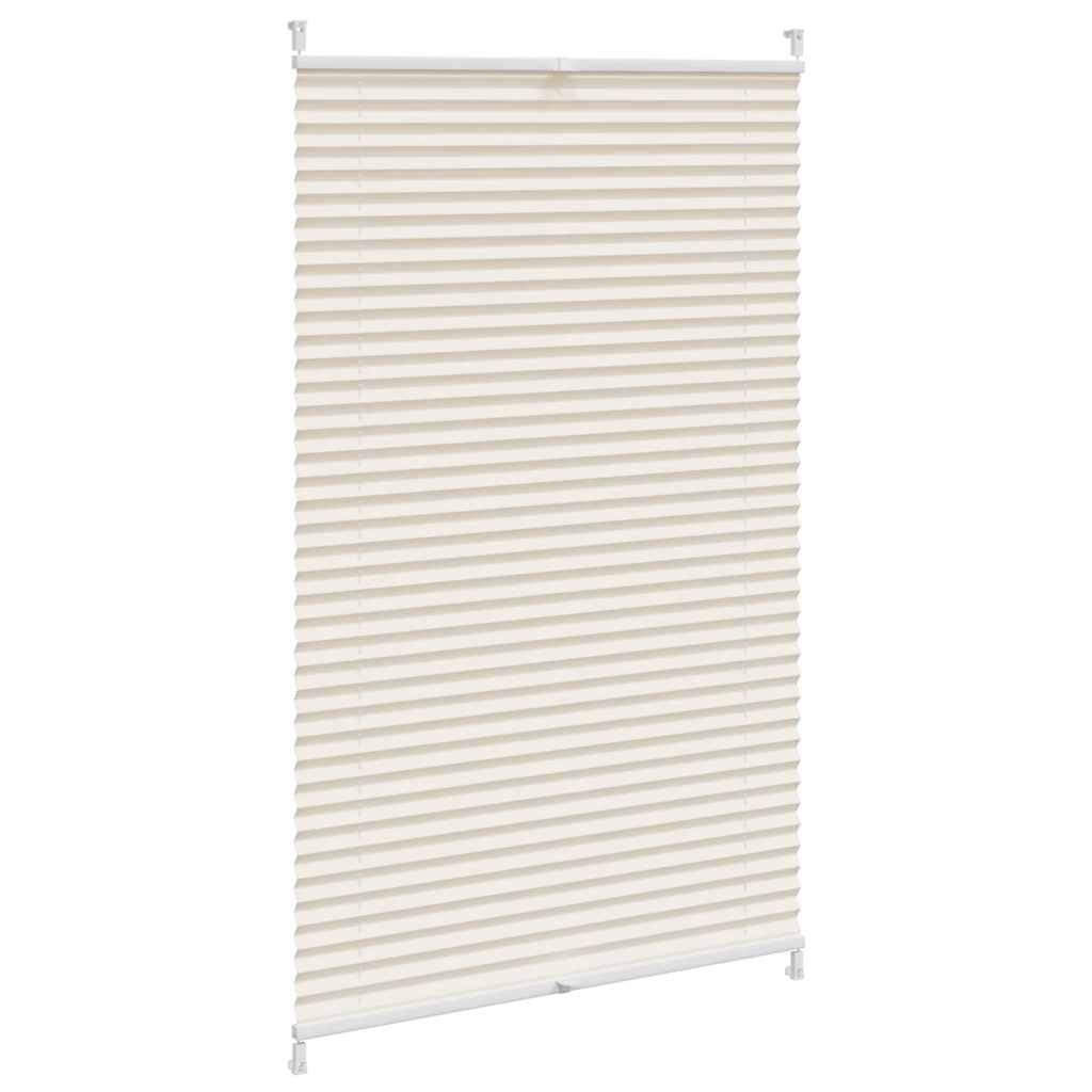 Pleated Blinds, 90 x 125 cm, Cream