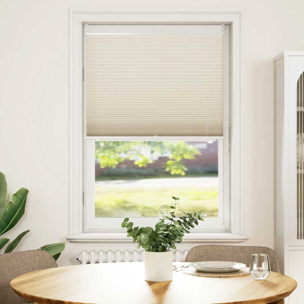 Pleated Blinds, 90 x 125 cm, Cream