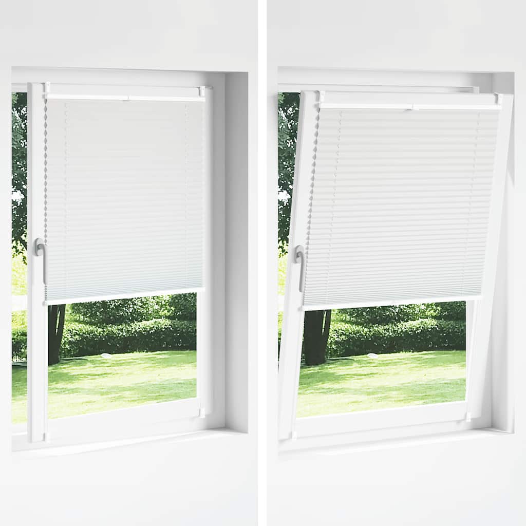 Pleated Blinds, 110 x 125 cm, White