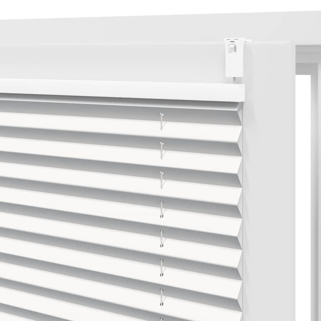 Pleated Blinds, 110 x 125 cm, White