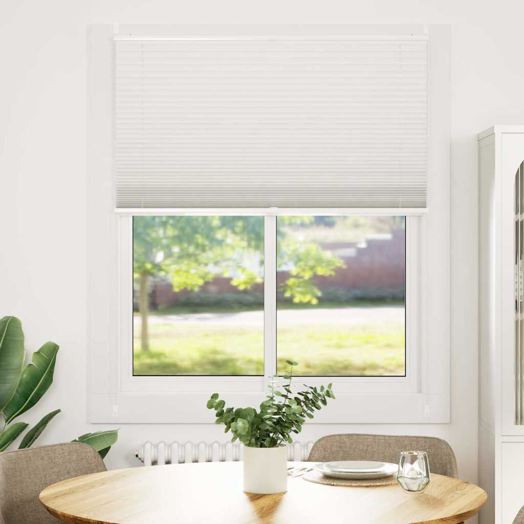 Pleated Blinds, 110 x 125 cm, White