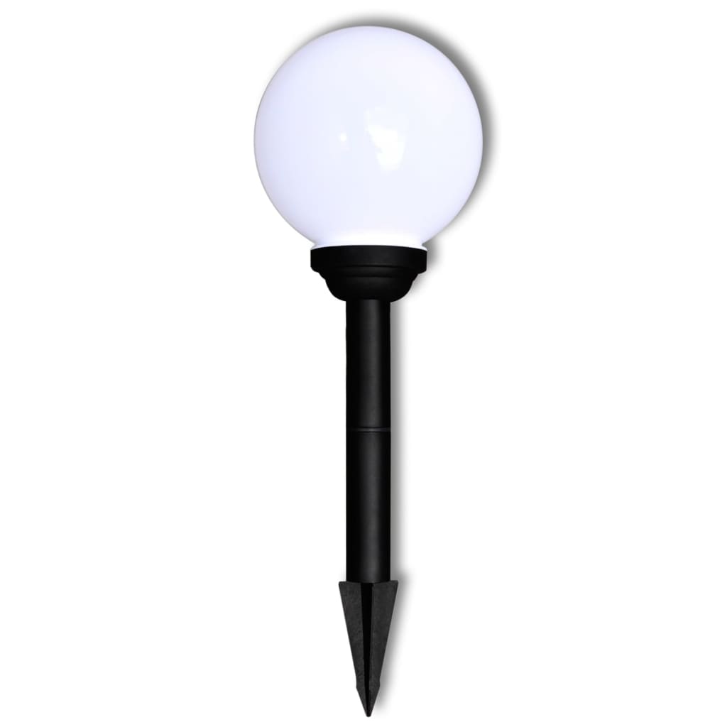 Outdoor LED path lights, 3pcs, 20cm, spike-mounted