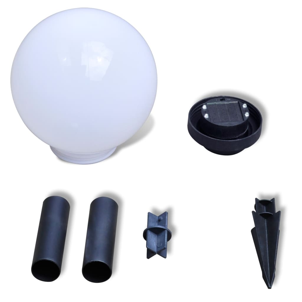 Outdoor LED path lights, 3pcs, 20cm, spike-mounted