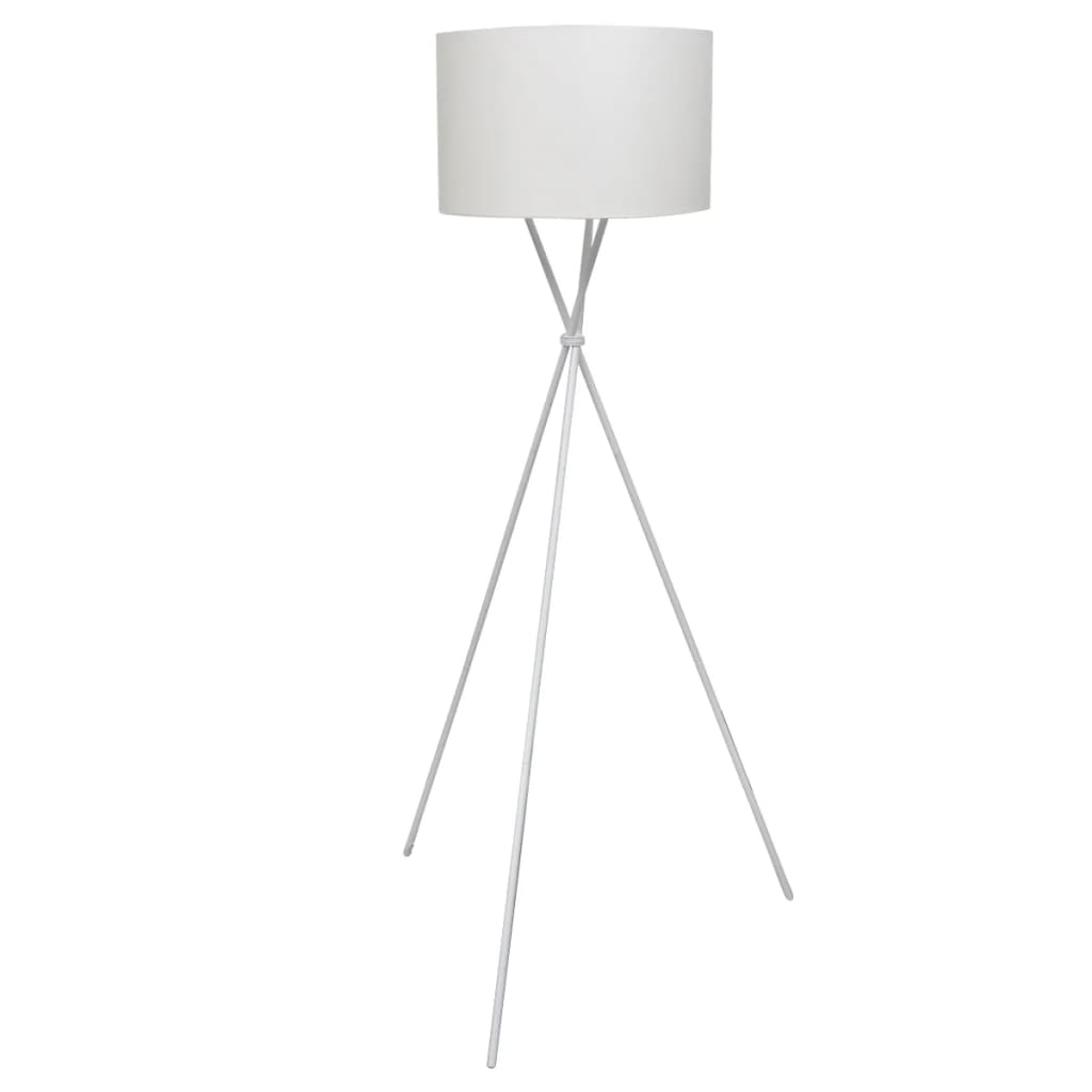 Stāvlampa ar augstu statīvu, balta