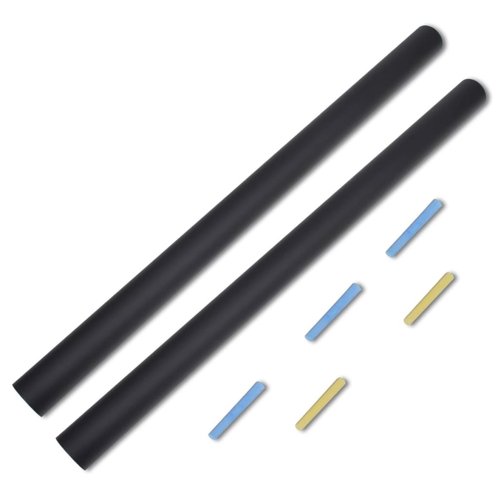 Chalkboard Wall Sticker, 2 Rolls, 0.6x3m, with Chalks