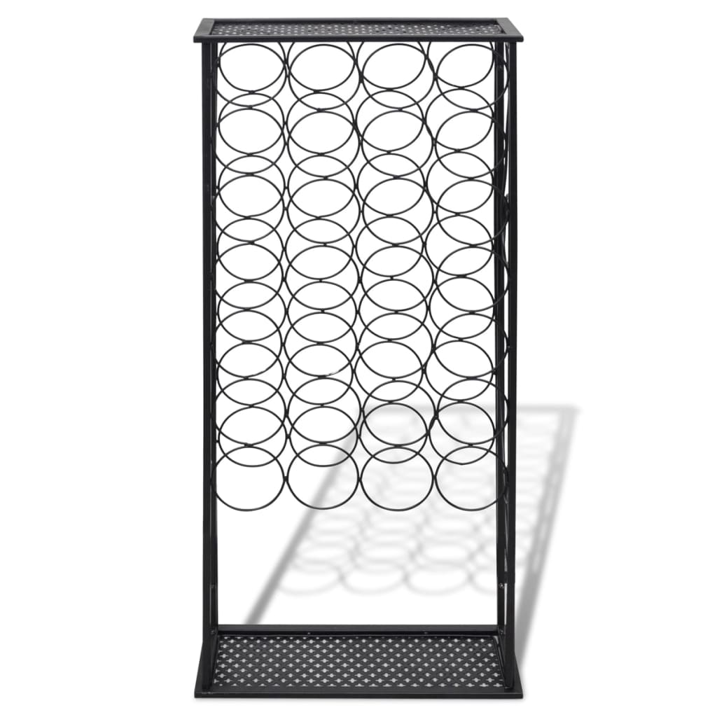 Wine rack for 28 bottles, metal