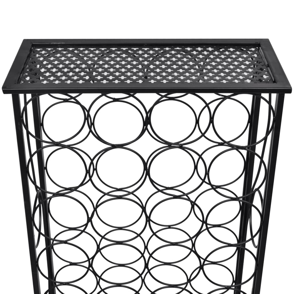 Wine rack for 28 bottles, metal