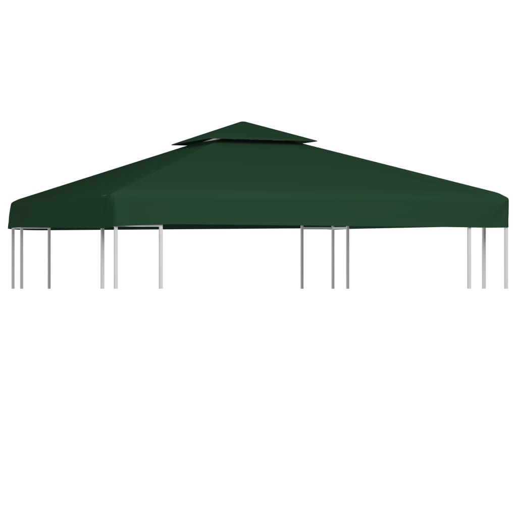 Replacement gazebo canopy, 310g/m², green, 3x3m
