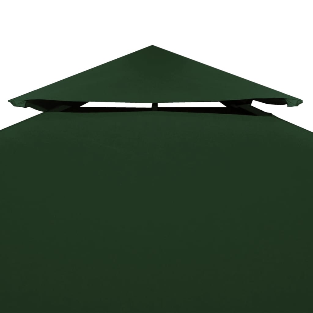Replacement gazebo canopy, 310g/m², green, 3x3m