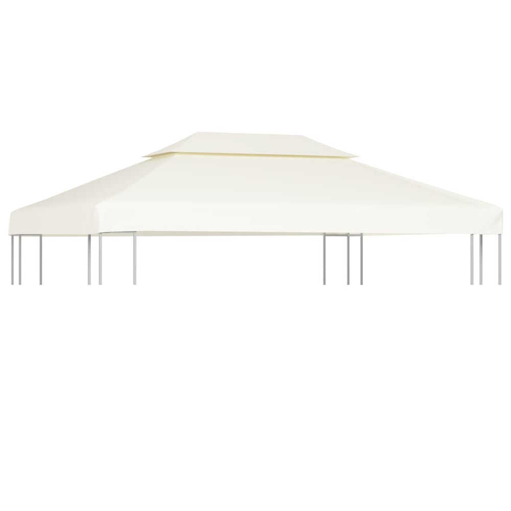 Replacement gazebo canopy, cream white, 310g/m², 3x4m