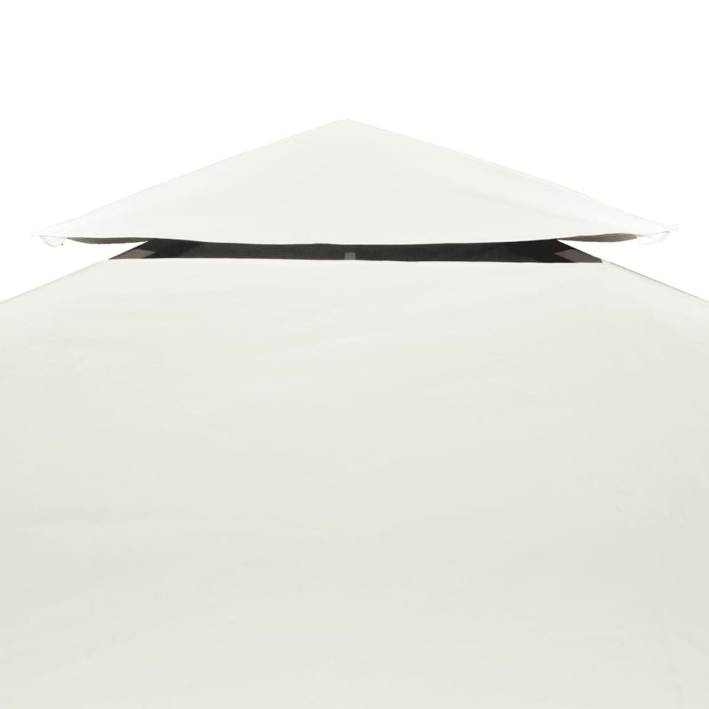 Replacement gazebo canopy, cream white, 310g/m², 3x4m