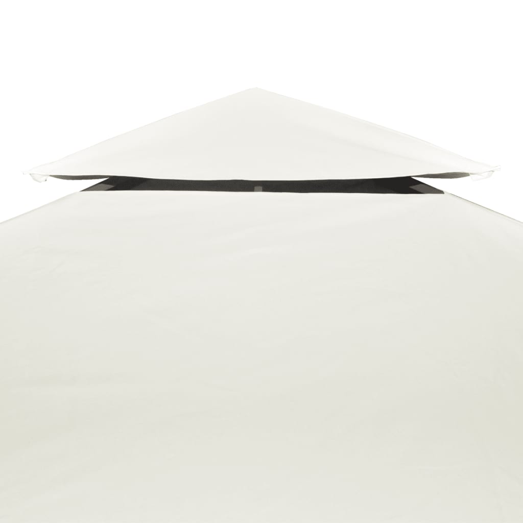 Atsarginis pavėsinės uždangalas, kreminė balta, 310g/m², 3x4m
