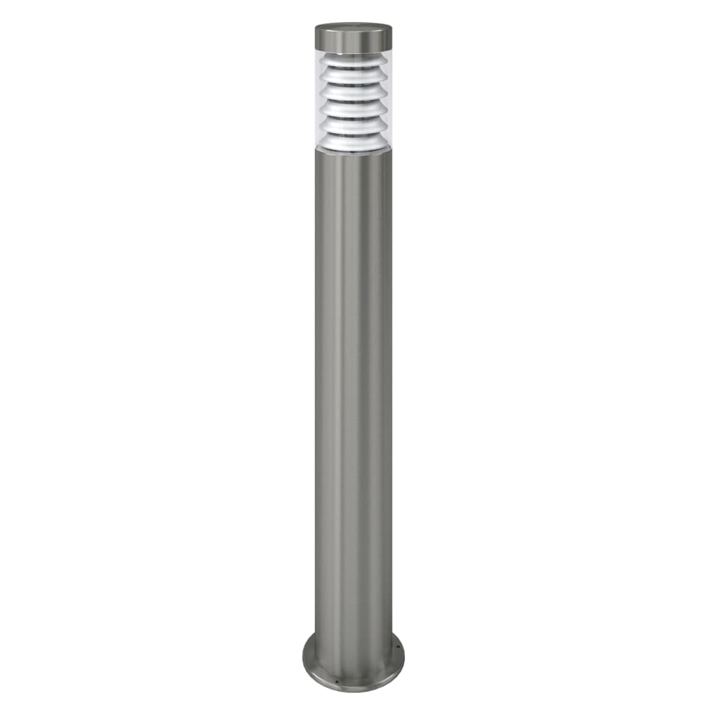 Free-standing outdoor lamp, stainless steel