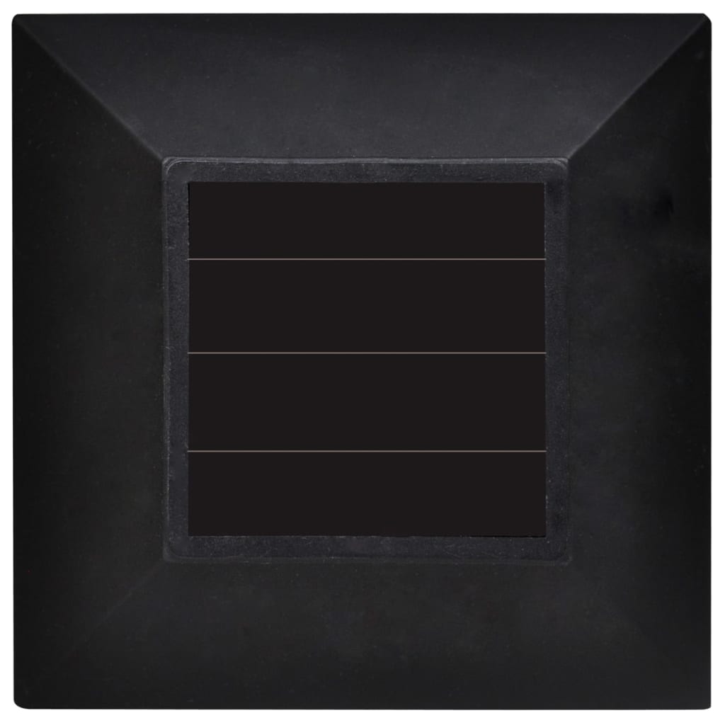 12 Lauko LED Šviestuvų su Saulės Elementais ir Įvarais 8,6x8,6x38 cm
