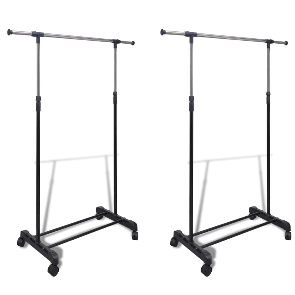 Adjustable Clothes Racks, 2 pcs., 1 bar