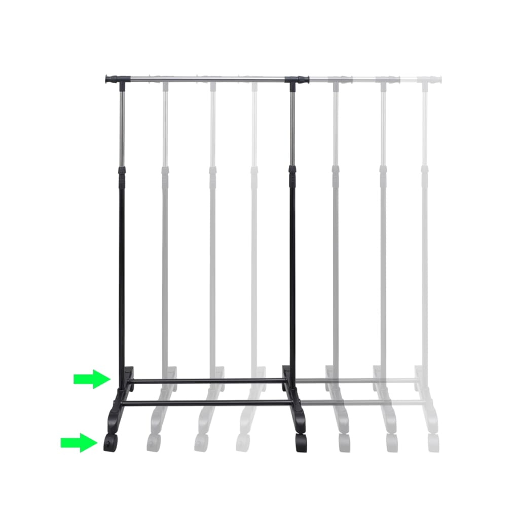 Adjustable Clothes Racks, 2 pcs., 1 bar