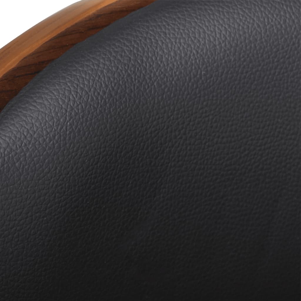 Bar stool, bentwood and faux leather
