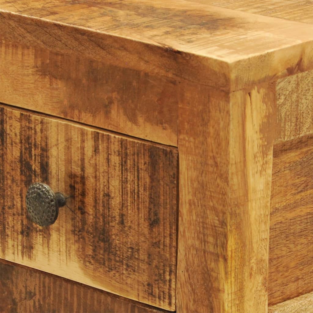 Bedside table with 1 drawer, solid mango wood