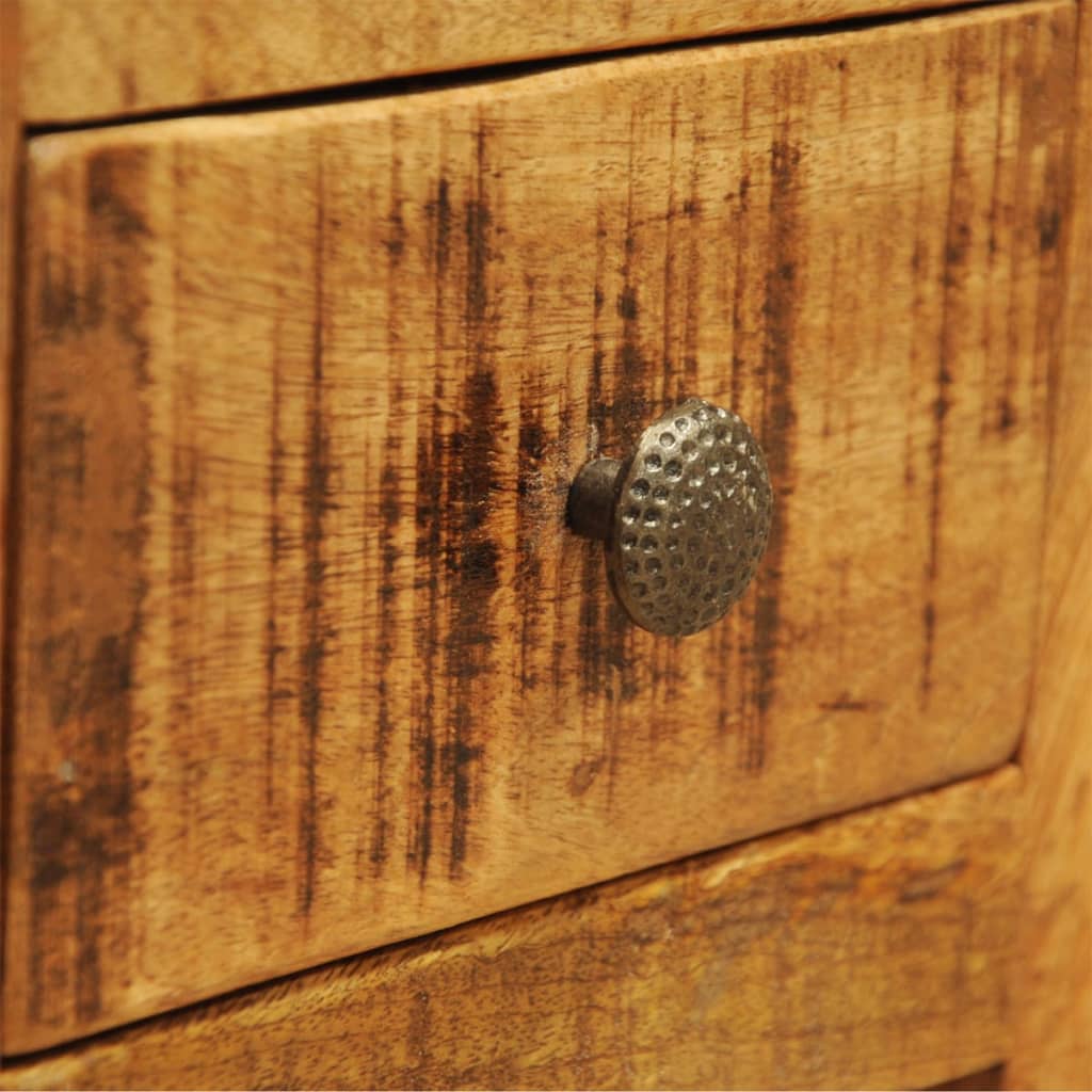 Bedside table with 1 drawer, solid mango wood