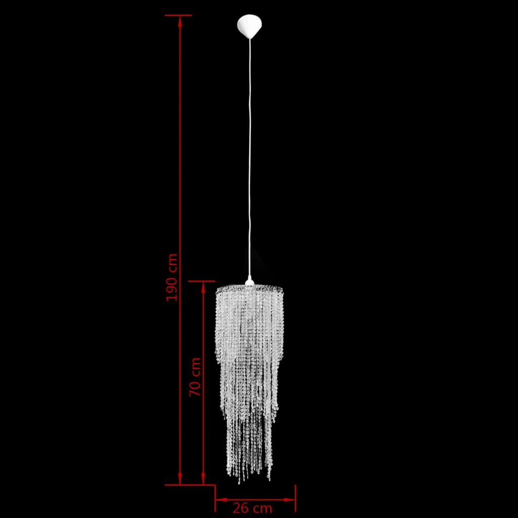 Pendant chandelier, 26x70cm