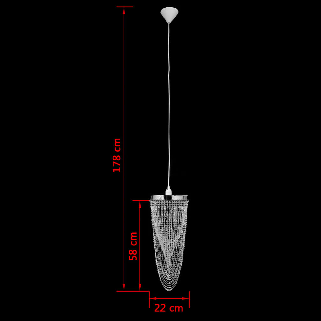 Pendant chandelier, 22x58cm