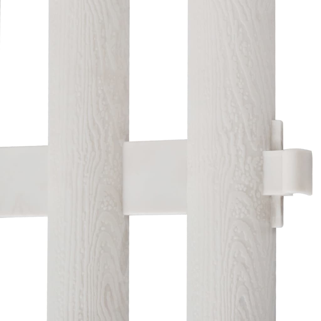 Lawn edging, 17 pcs./10m, white