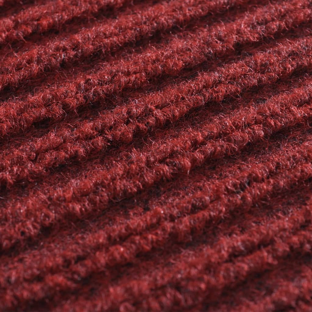 Sarkans PVC durvju paklājs, 90 x 120 cm
