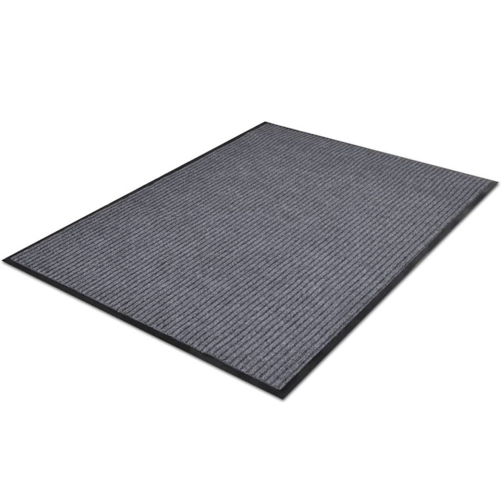 Durvju paklājs, pelēks, 90 x 60 cm, PVC