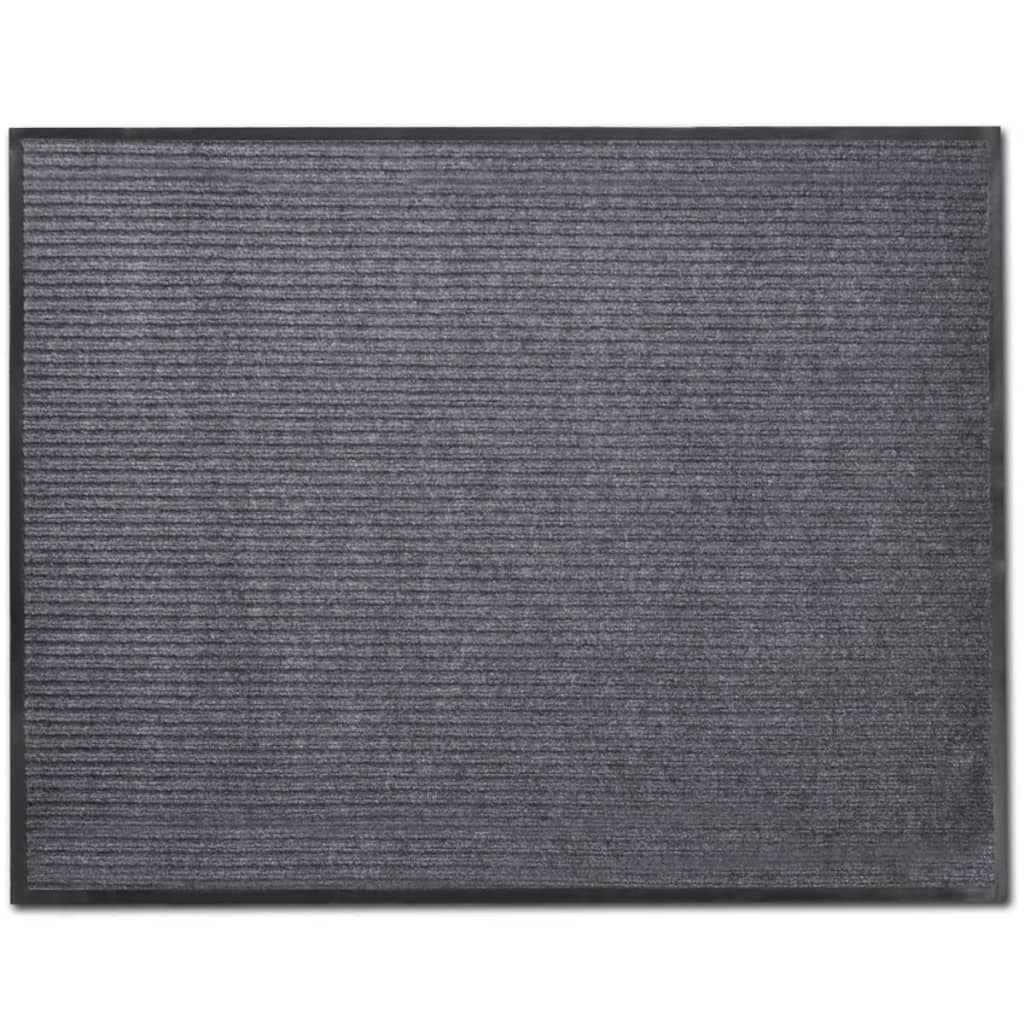 Pilkas PVC Durų Kilimėlis, 90 x 120 cm