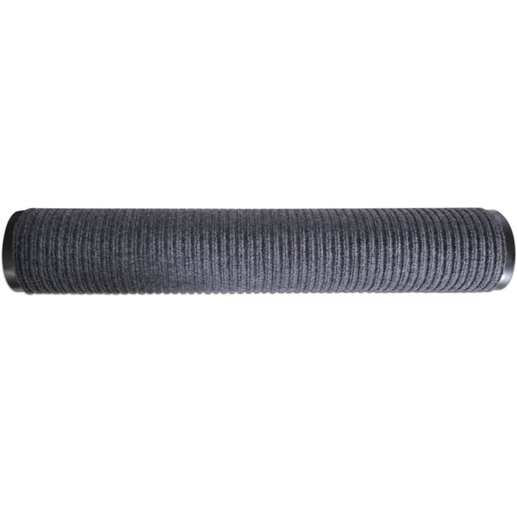 Pelēks PVC Durvju Paklājs, 90 x 150 cm