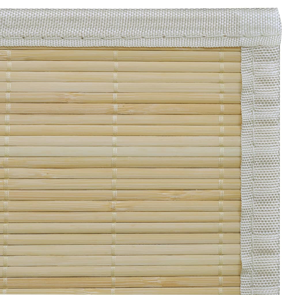 Rug, 80x200cm, natural bamboo, rectangular