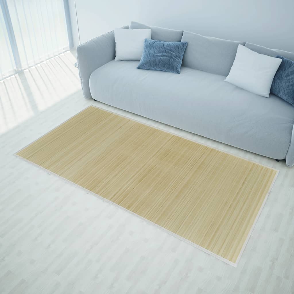 Rug, 80x200cm, natural bamboo, rectangular