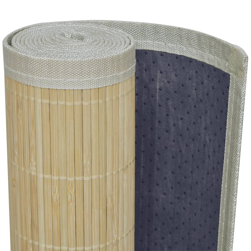 Rug, 80x300cm, natural bamboo, rectangular