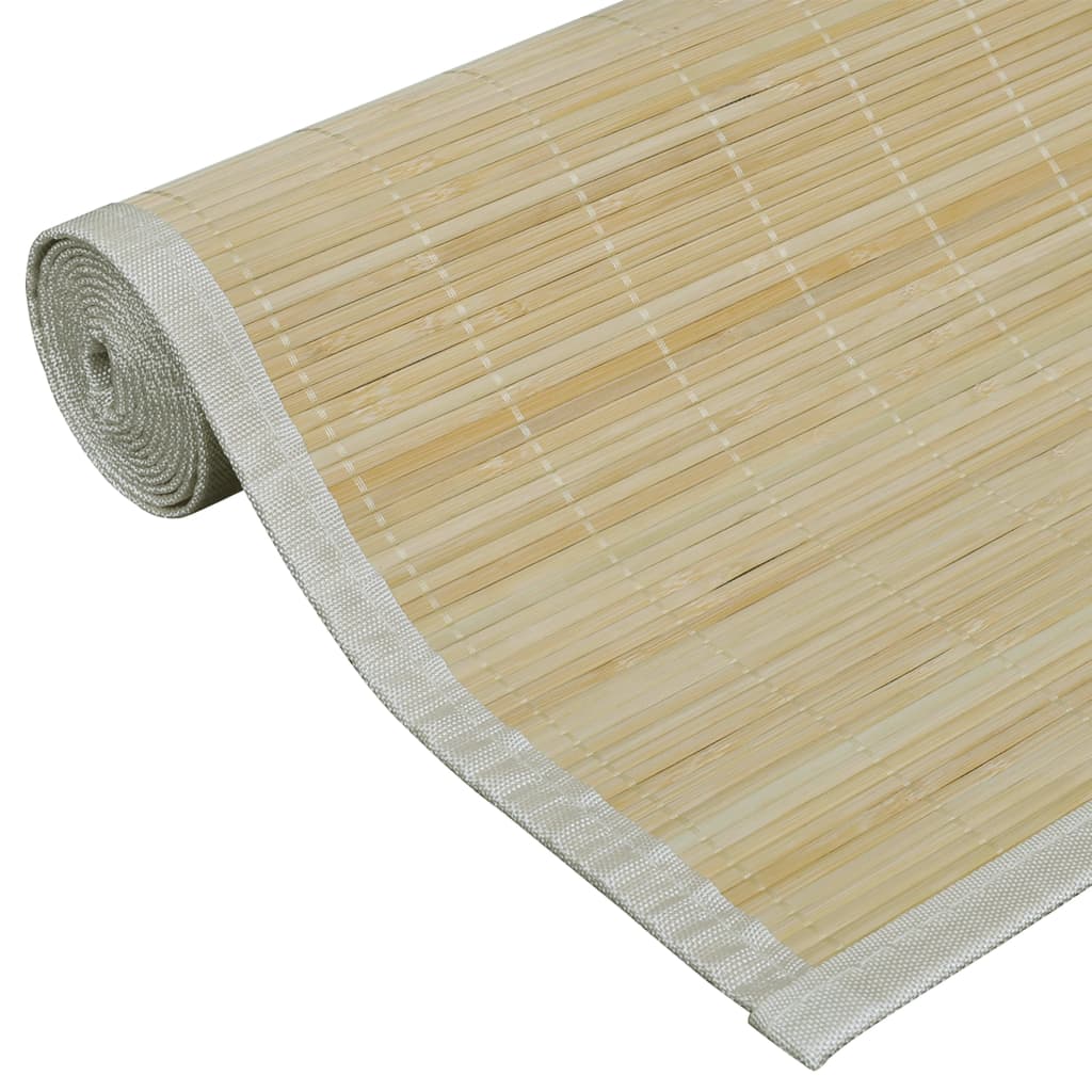 Rug, 80x300cm, natural bamboo, rectangular