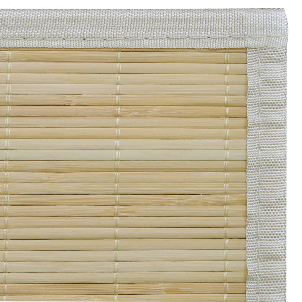 Rug, 80x300cm, natural bamboo, rectangular