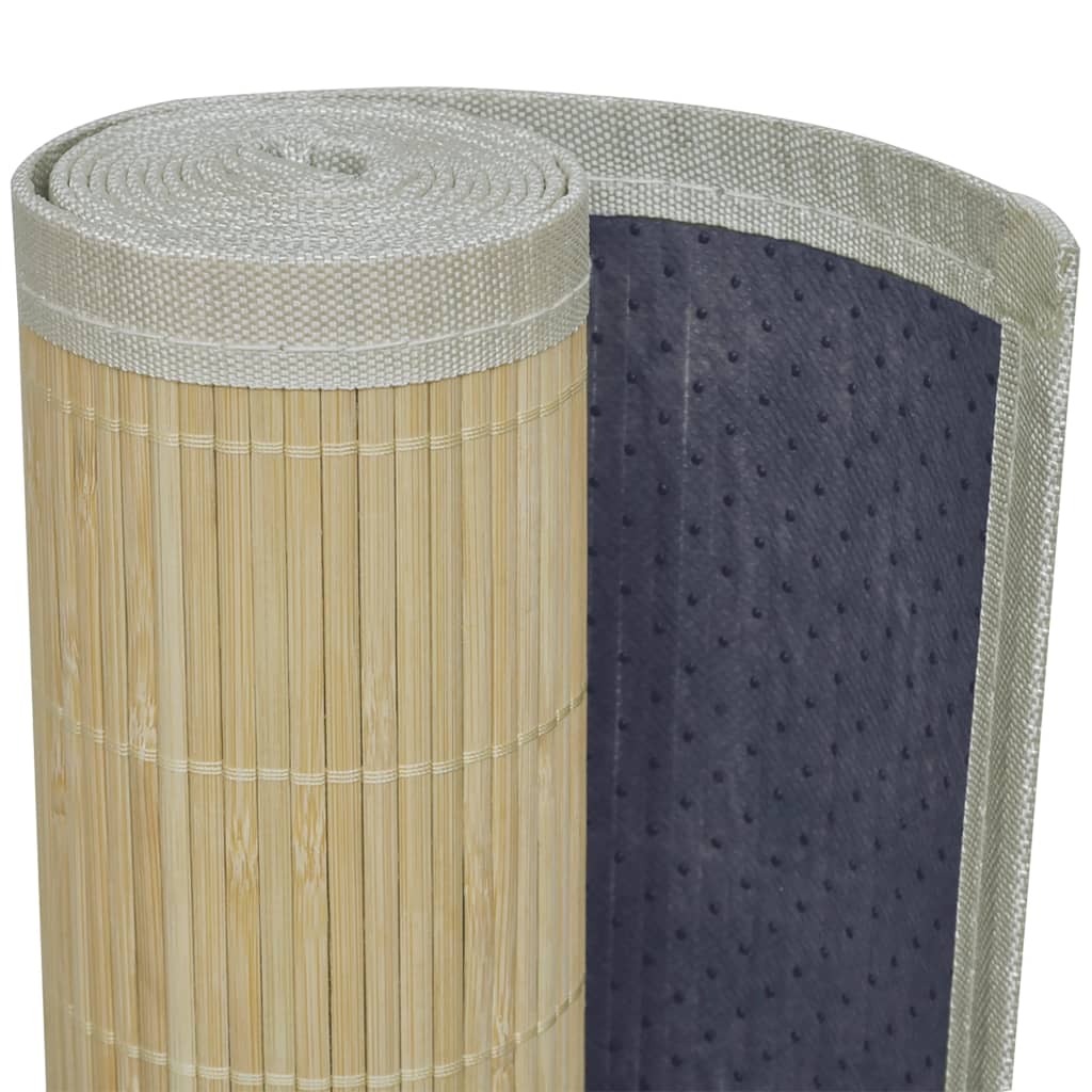 Rug, 120x180cm, natural bamboo, rectangular