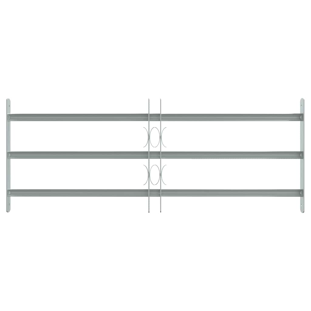 Regulējams drošības režģis logiem ar 3 šķērsstieņiem, 700-1050mm