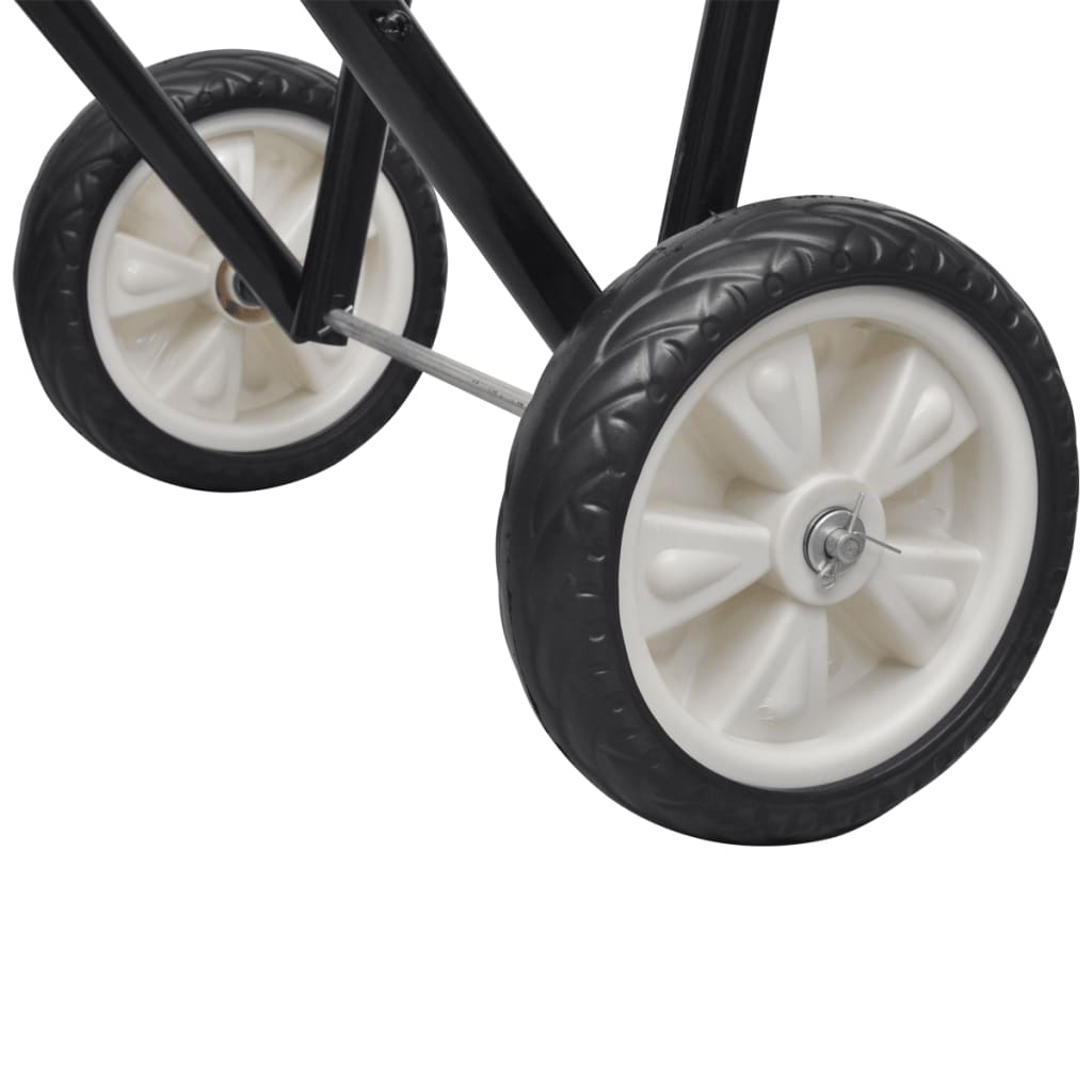 Saddle rack, metal, foldable, with wheels