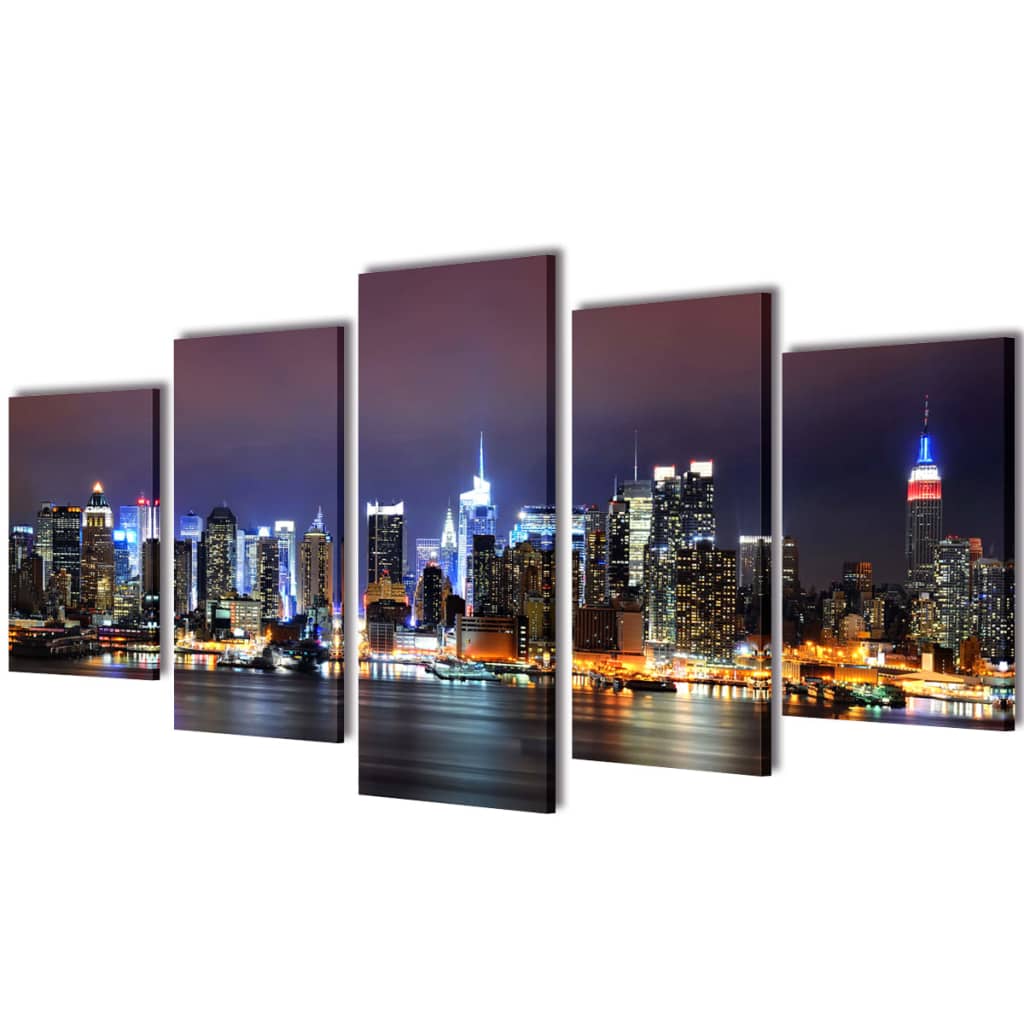 Foto glezna "Ņujorkas kontūras" uz audekla 200 x 100 cm