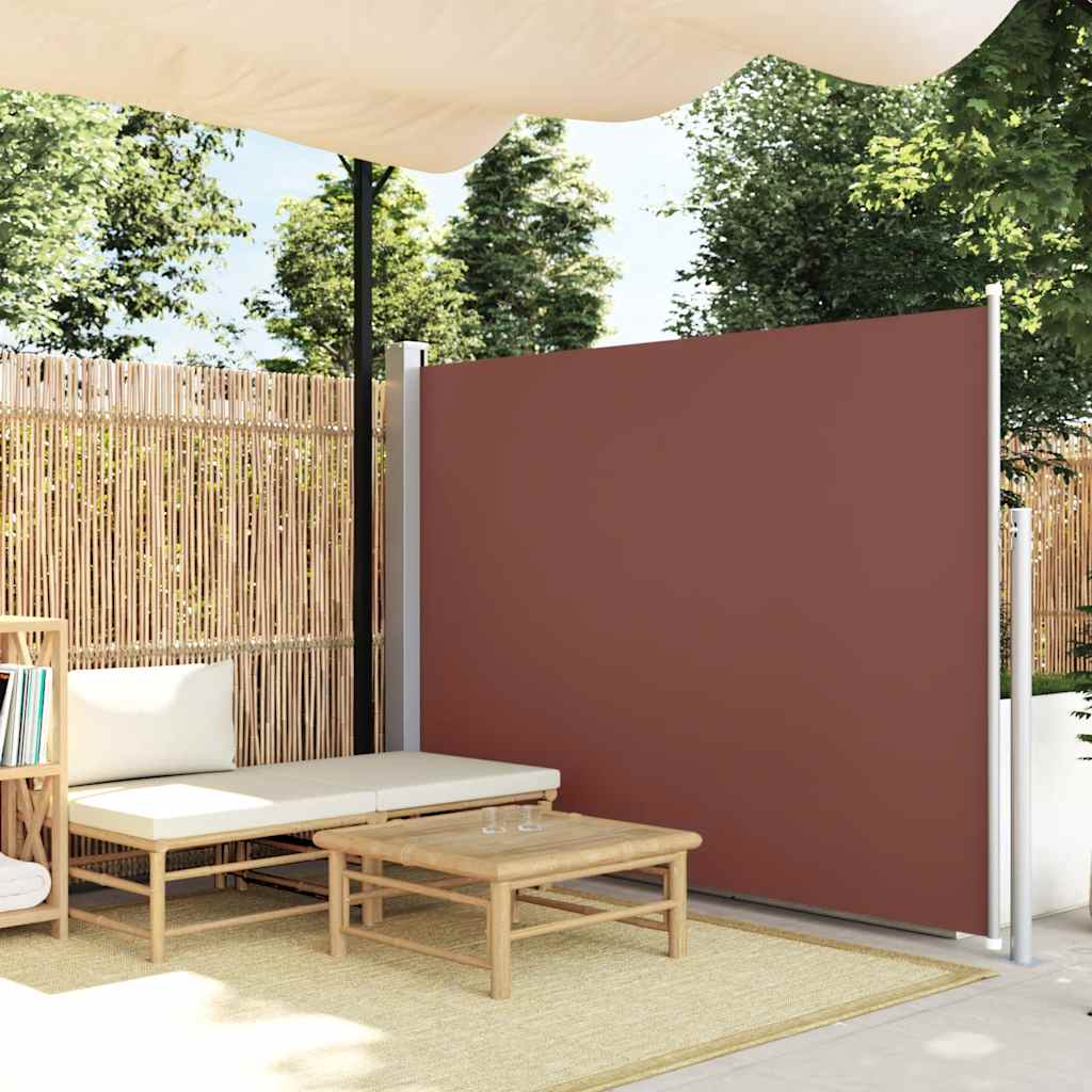 Terrace divider, brown, 160 x 300 cm
