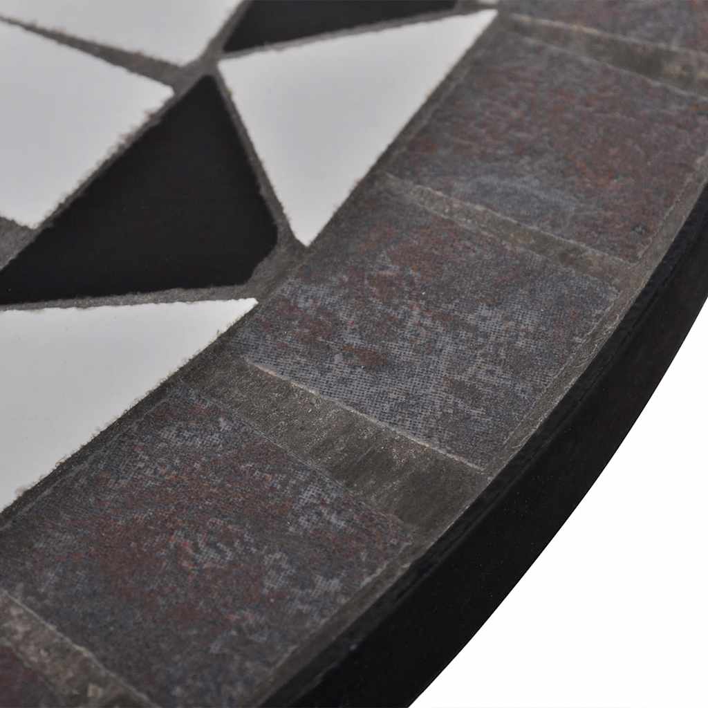 Bistro galds, melnbalts, 60cm, mozaīkas raksts