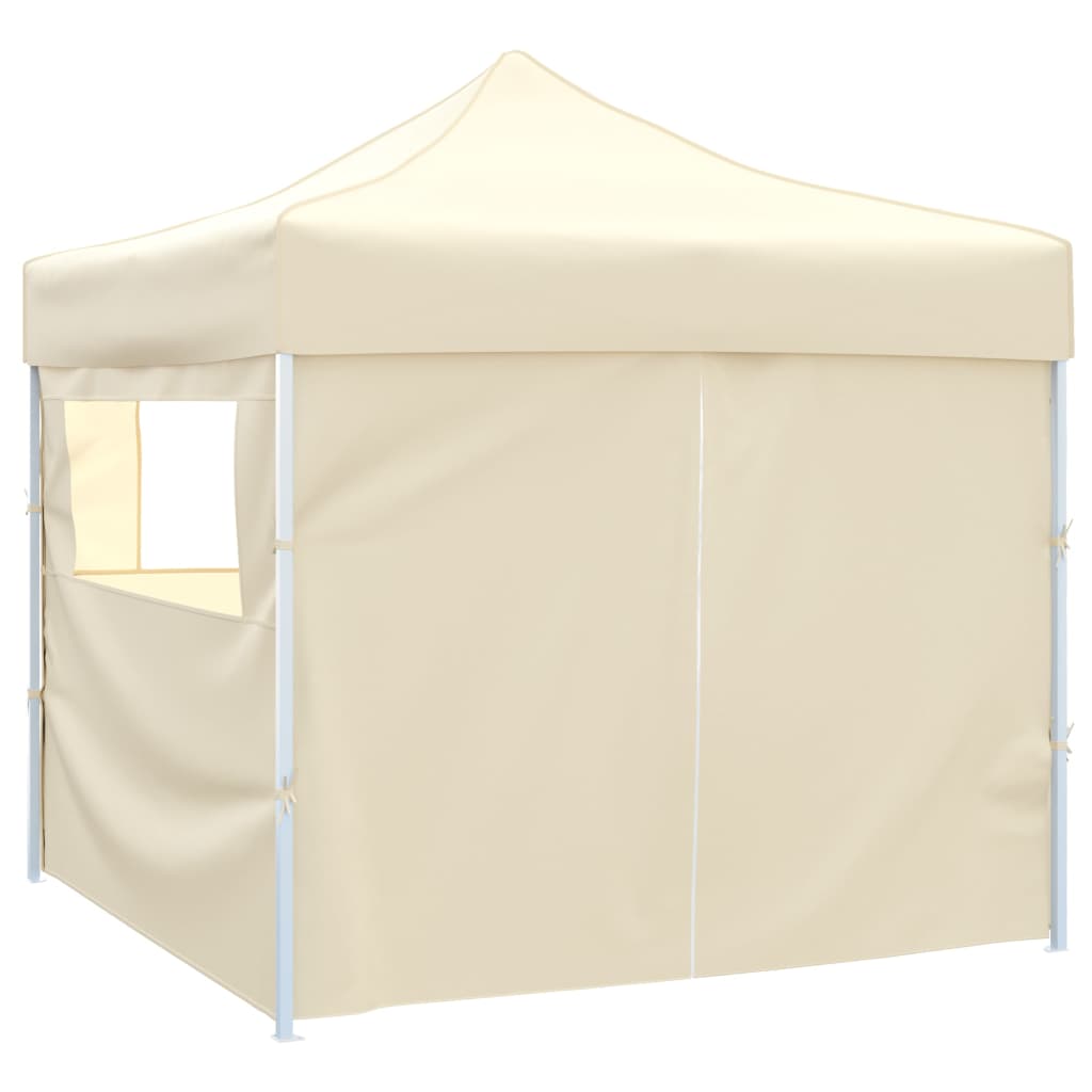 Sulankstomas paviljonas, kremo sp., 3 x 3 m, 4 sienelės