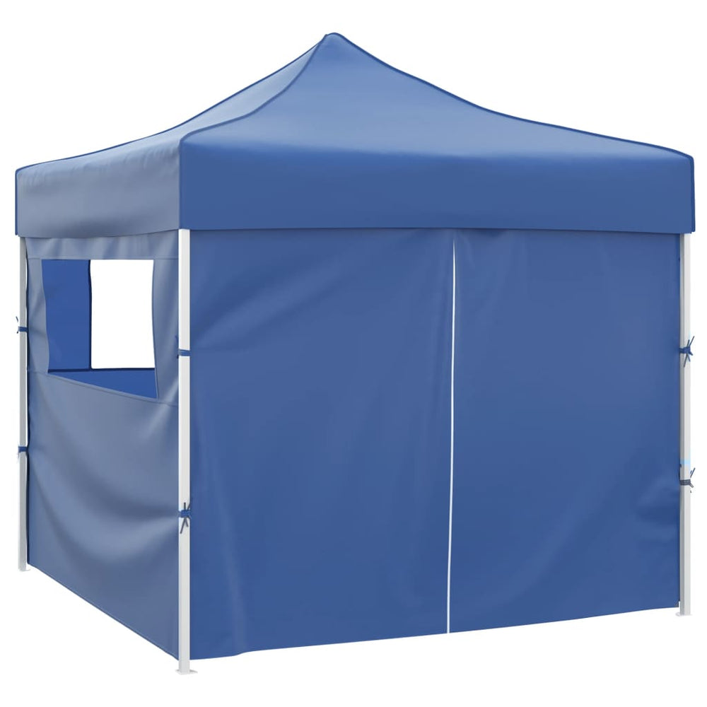 Sulankstomas paviljonas, mėlynas, 3 x 3 m, 4 sienelės