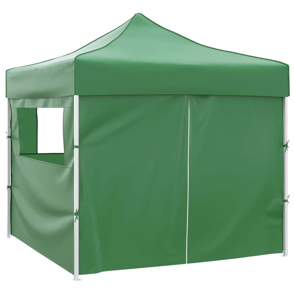 Sulankstomas paviljonas, žalias, 3 x 3 m, 4 sienelės