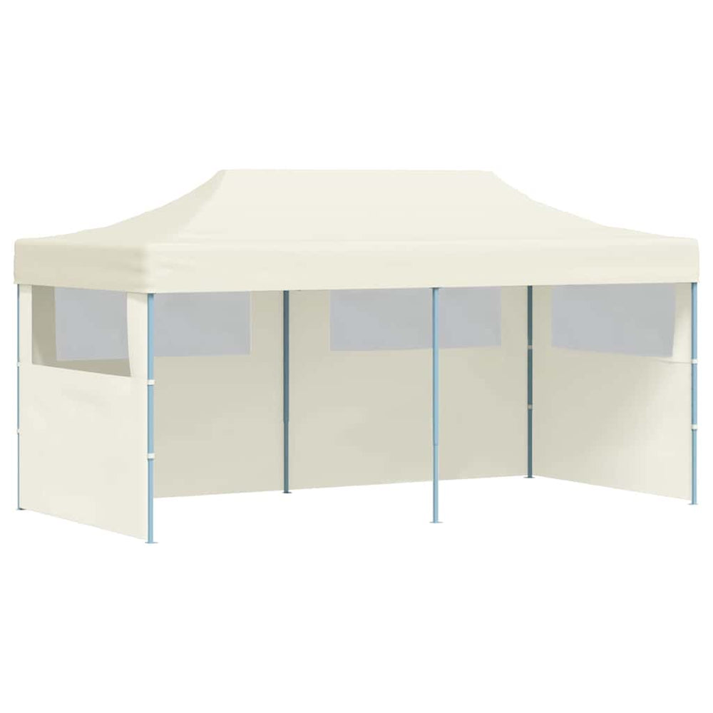 Sulankstoma proginė palapinė 3 x 6 m, kremo spalvos