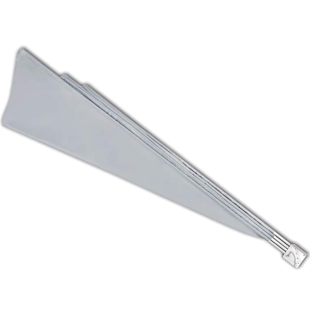 Retractable side awning for balcony, gray, 140x140cm