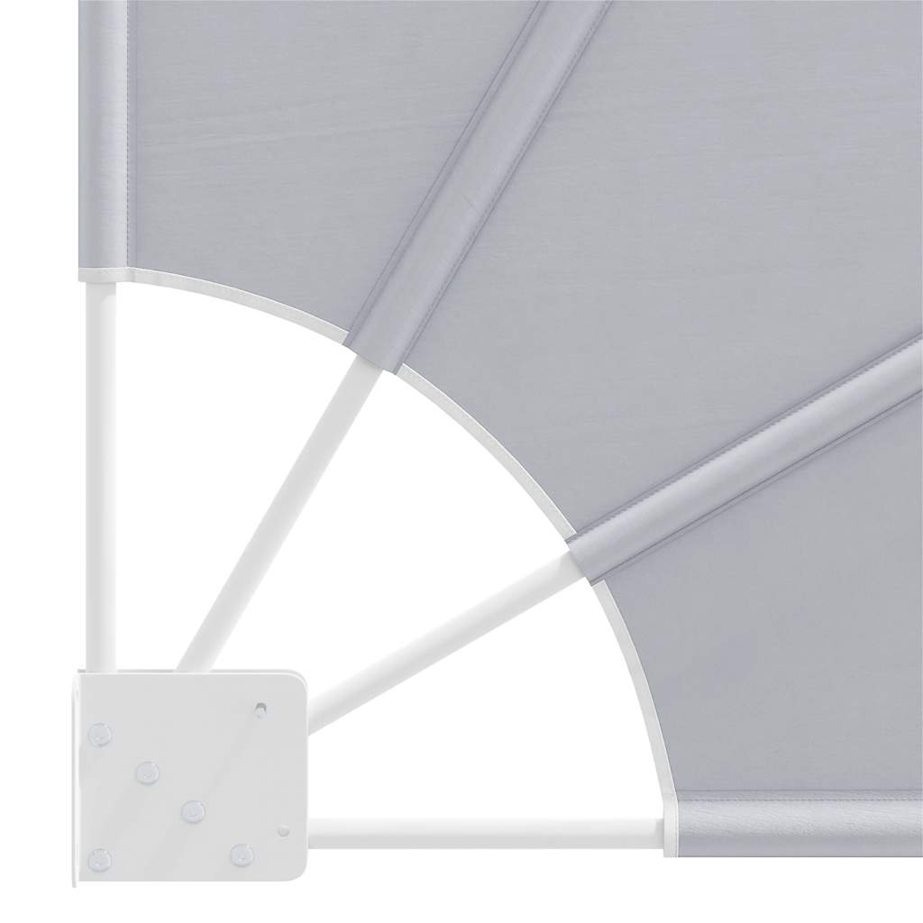 Retractable side awning for balcony, gray, 140x140cm